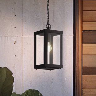 EGLO Alamonte 1 buiten hanglamp, zwart, lengte 15 cm, metaal