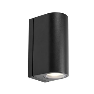 Markslöjd LED buiten wandlamp Alor, zwart, 2-lamps, IP65, dimbaar