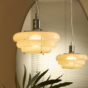 MARKET SET hanglamp Sunset Ø 28 cm, mistwit, glas, E27