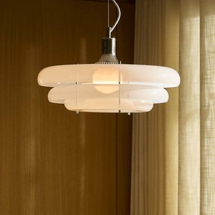 MARKET SET hanglamp Sunset Ø 45 cm, mistwit, glas, E27