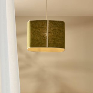 MARKET SET Hanglamp Dolce, avocadogroen, linnen, E27