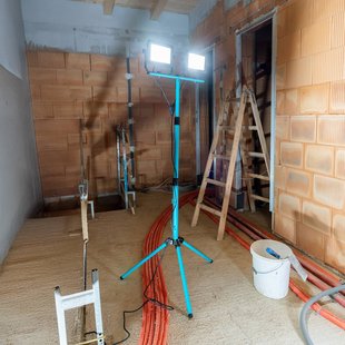 EGLO LED-buitenspot Avelar, zwart/turkoois, hoogte 193 cm, metaal