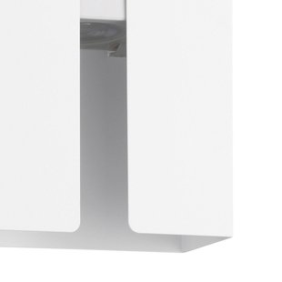 EGLO LED buiten wandlamp Briscola, wit, hoogte 20 cm, metaal, CCT