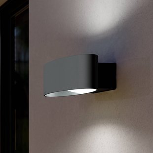 EGLO LED buiten wandlamp Chinoa, antraciet, breedte 27 cm, metaal
