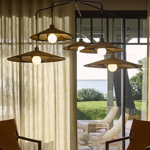 MARKET SET Hanglamp Sonia Laudet, nostalgic curry, 5-lamps