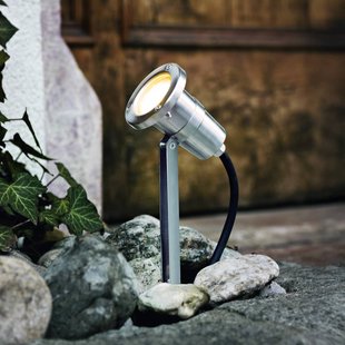 EGLO Nema-prikspot, roestvrijstaalkleurig, 24 cm, roestvrij staal