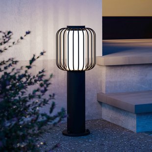 EGLO Sokkellamp Ravello, zwart, hoogte 45 cm, metaal