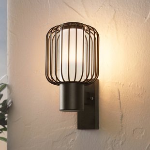 EGLO Buitenwandlamp Ravello, zwart, hoogte 27 cm, metaal