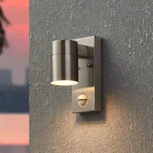 EGLO Wandlamp Riga 5, roestvrijstaalkleurig, 16 cm, roestvrijstalen sensor