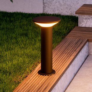 EGLO Rigosa LED sokkellamp, zwart, hoogte 35 cm, metaal