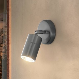 EGLO Buitenspot Stockholm, staalkleurig, uitval 10 cm
