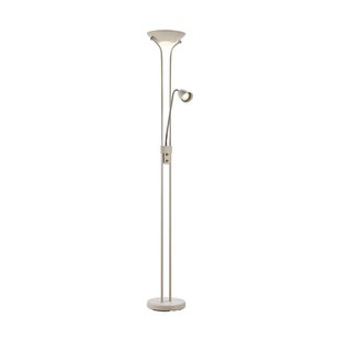 Markslöjd LED uplighter Modu, beige, leeslampje, hoogte 180 cm, dimbaar.