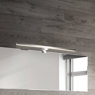 Briloner LED spiegellamp Dun 2 in 1, chroom, IP44, lengte 50 cm