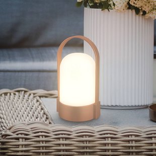 Briloner LED tafellamp ASA, koperkleurig, hoogte 15,5 cm, IP44