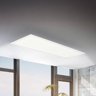 Briloner LED paneel Simple 100 x 25 cm, wit, ultradun, IP44, 4000 K