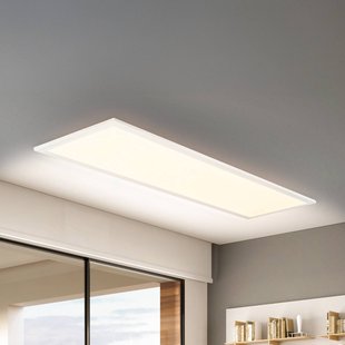 Briloner LED paneel Piatto CCT, IP44, 100 x 25 cm, afstandsbediening, wit