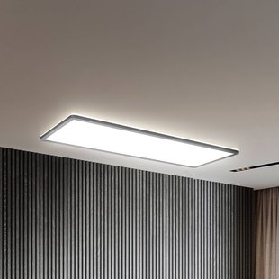 B.K. Licht LED paneel Slim met afstandsbediening RGBW, 58 x 20 cm, zwart,