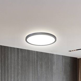 B.K. Licht LED paneel Slim met afstandsbediening RGBW, Ø 29 cm, zwart,