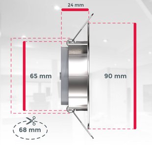 B.K. Licht LED inbouwspot Slide set van 12, mat nikkel, 3.000 K