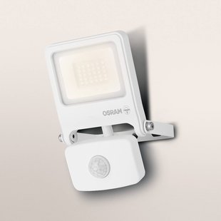 OSRAM buitenspot ENDURA FLOOD, wit, sensor 20 W 830 IP44