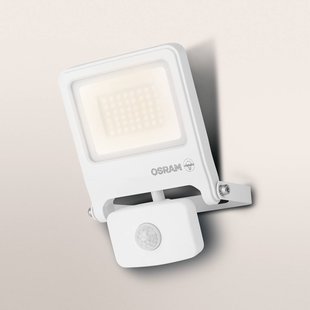 OSRAM buitenspot ENDURA FLOOD, wit, sensor 30 W 830 IP44