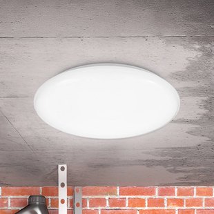 B.K. Licht LED plafondlamp Jill, wit, Ø 27,8 cm, kunststof, 4.000 K