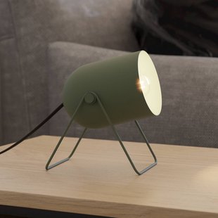 EGLO Tafellamp Tilston, donkergroen, hoogte 15 cm, staal, E14