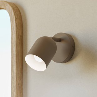 EGLO Wandspot Tilston, beige, Ø 9 cm, staal, E14