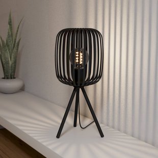 EGLO Tafellamp Romazzina, zwart, hoogte 44 cm, metaal, E27