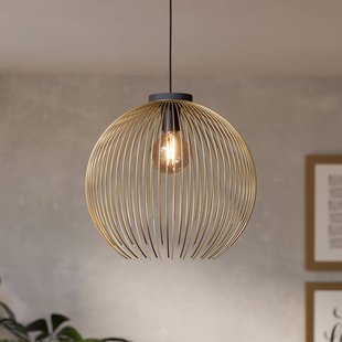 EGLO Hanglamp VENEZUELA, goud/zwart, Ø 40 cm, metaal, E27