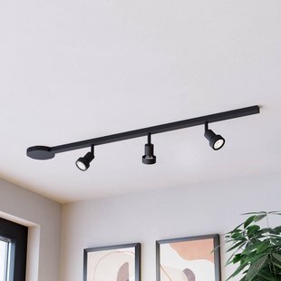 EGLO Railsetset EASY TRACK, zwart, 3 x GU10-spots lengte 102 cm