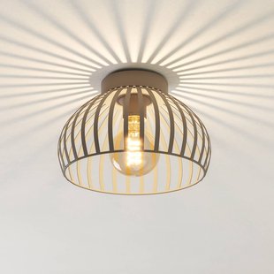 EGLO Plafondlamp Mogano 3, beige, Ø 28 cm, metaal, E27