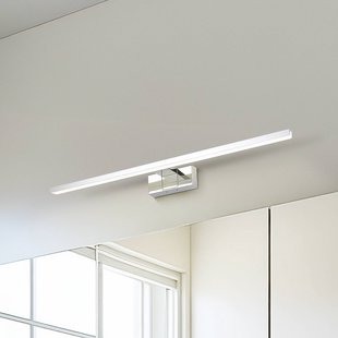 EGLO LED wandlamp Conettilla, chroomkleurig, breedte 60 cm IP44 CCT