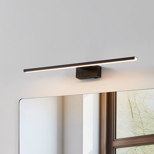 EGLO LED wandlamp Conettilla, zwart, breedte 60 cm, IP44, CCT