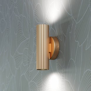EGLO Wandlamp Portillo, messing, hoogte 20 cm, 2-lamps. Metaal, GU10