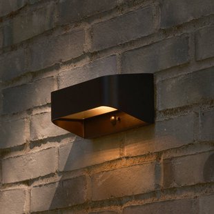 Nordlux LED buiten wandlamp Marcellio, zwart, sensor, IP54