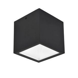 LUTEC LED buiten plafondlamp GEMINI, zwart, 9 x 9 cm, IP65