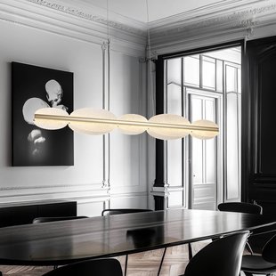 Viokef LED hanglamp Evana, zilverkleurig, lengte 120 cm, metaal
