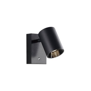 Viokef LED wandlamp Melina, zwart, uitval 12 cm, metaal, dimbaar