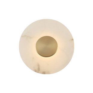 Viokef LED wandlamp Allison, goudkleurig/wit, Ø 30 cm, metaal