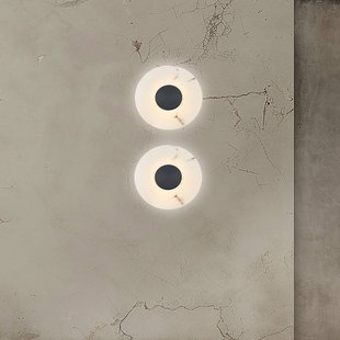 Viokef LED wandlamp Allison, ijzer/wit, Ø 30 cm, metaal
