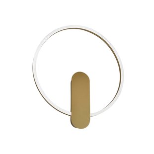 Viokef LED wandlamp Zaklin, goudkleurig, hoogte 45 cm, metaal