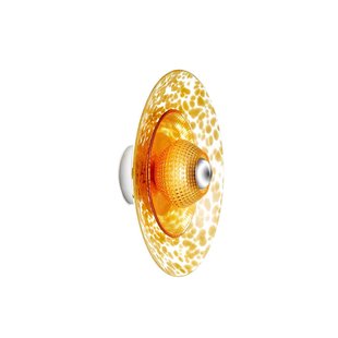 DESIGN BY US Wandlamp Disco Rama, amber, glas, E27