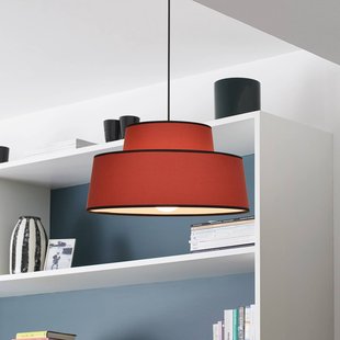 COREP Hanglamp Mallorca, terracotta, Ø 38 cm, katoen