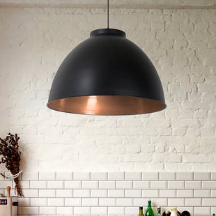 COREP Hanglamp Dock, matzwart, Ø 60 cm, metaal