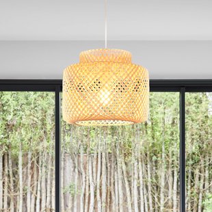 COREP Hanglamp Makassar, bamboe, Ø 30 cm, bamboe