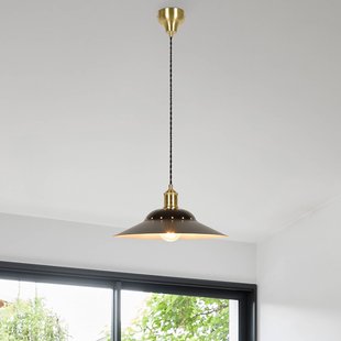 COREP Hanglamp Louise, matzwart, Ø 38 cm, metaal