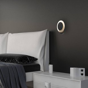 Steinhauer LED wandlamp Lido, zwart, metaal, 2.700 K