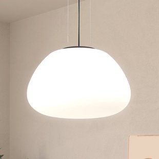Stars of Light hanglamp Balmes, wit, Ø 42 cm, glas