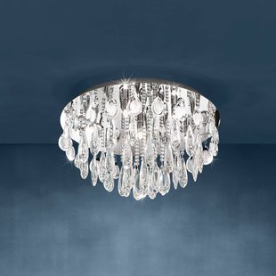 Stars of Light plafondlamp Calaonda, 58 x 31 cm, chroom